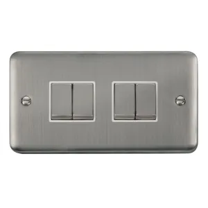 10AX Ingot 4 Gang 2 Way Plate Switch