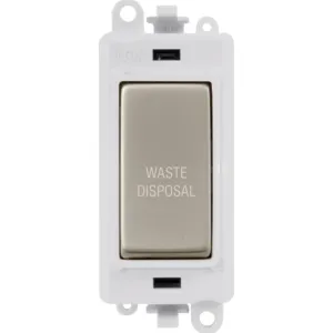 20AX Double Pole Switch Module - Polar White - Pea