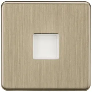 Screwless 230V LED Plinth Light - Antique Brass