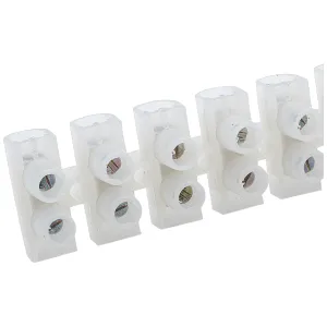 CLEAR 30A 6 WAY CONNECTOR STRIP POLISHEDYETHYLENE