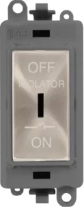 10A 3 POLE FAN ISOLATION SWITCH - GREY INSERT - BR