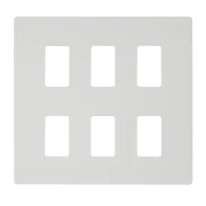 GRIDPRO 6 GANG DEFINITY PLATE MW