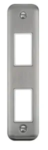2 Gang MiniGrid Unfurnished Architrave Plate - 2 A