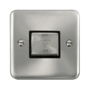 10A INGOT 3 POLE FAN ISOLATION PLATE SWITCH