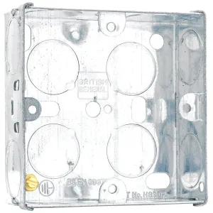 1 GANG STEEL KNOCKOUT BOX 25MM (10 PACK)