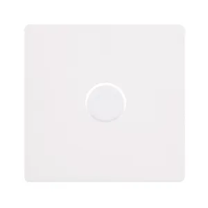 1 GANG 2 WAY 100W DIMMER SWITCH - METAL WHITE