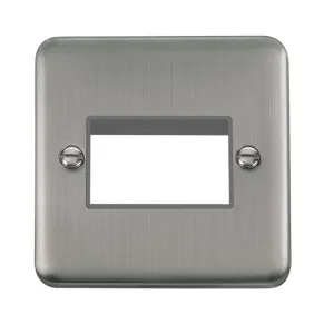 1 Gang MiniGrid- Unfurnished Plate - 3 Apertures