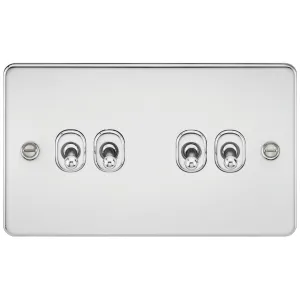 10AX 4G 2-way Toggle Switch - Polished Chrome