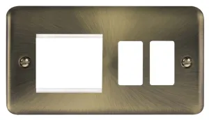 Hotel Accessory Plate - 2 Gang Gridpro Frontplate
