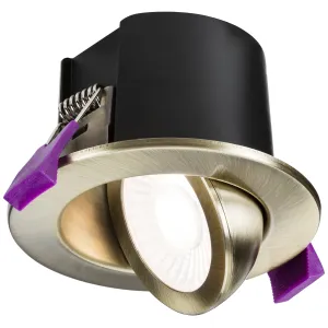 SpektroLED Evo Tilt - Fire Rated IP65 Downlight wi