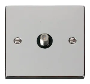 1 Gang Satellite Socket Outlet - Black