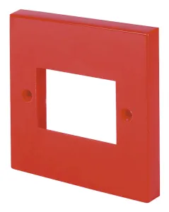 Single Switch Plate Red - 3 Aperture
