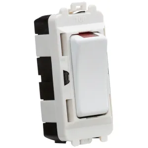 20AX DP module with LED indicator - matt white