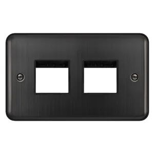 2 GANG MINIGRID UNFURNISHED PLATE - 2+2 APERTURE -