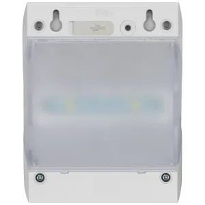 Wall Light, Prysm Solar 4000K, c/w PIR & USB Charging Port IP54