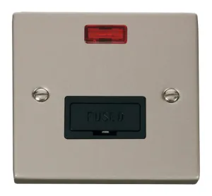 13A Fused Connection Unit With Neon - Black