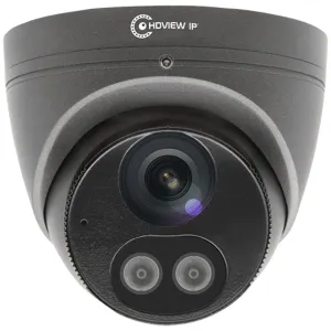 HDview IP 24/7 IP PoE 8MP 2.8mm Dome Camera Grey