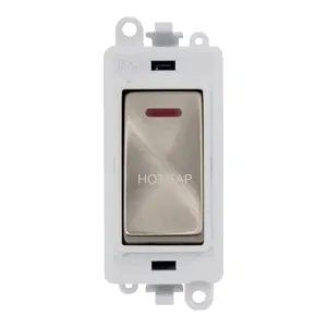 20AX Double Pole Switch With LED Module - Polar Wh