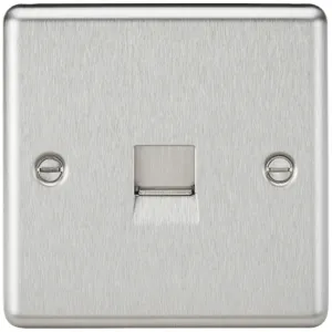 Telephone Extension Outlet - Brushed Chrome