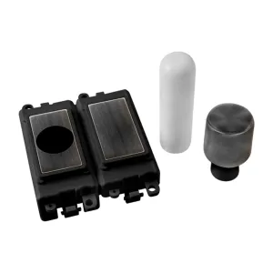GRIDPRO 2 MODULE DIMMER MOUNTING KIT - BLACK INSER