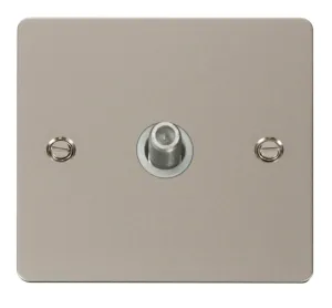 1 Gang Satellite Socket  - White