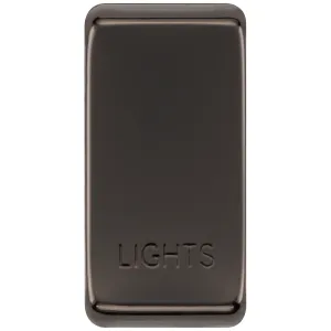 GRID ROCKER "LIGHTS" - BLACK NICKEL - PACK 10