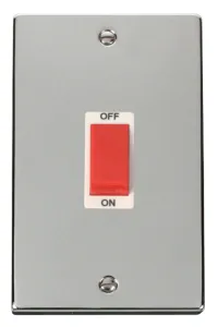 Deco - 50A 2 Gang Double Pole Switch (Vertical) -