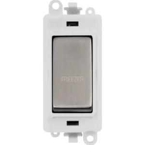 20AX Double Pole Switch Module - Polar White - Sta