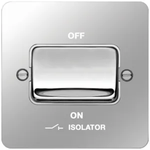 3 POLE ISOLATOR SWITCH POLISHED STEEL WH