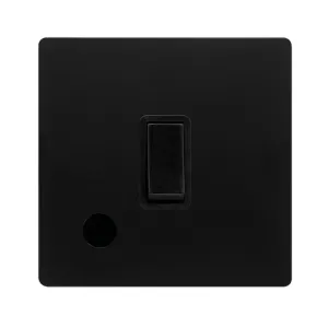 20A DOUBLE POLE SWITCH WITH FLEX OUTLET - MATT BLA