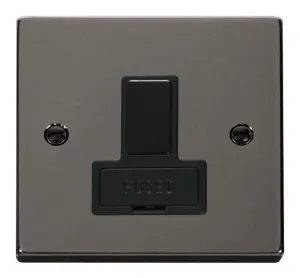 13A Fused Switched Connection Unit - Black
