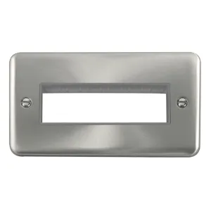 2 Gang MiniGrid- Unfurnished Plate - 6 In-Line Ape