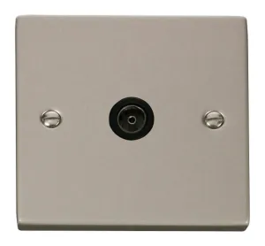 Single Coaxial Socket Outlet - Black