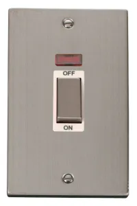 Deco - 50A 2 Gang Double Pole Switch With Neon (Ve