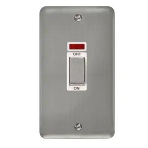 Deco Plus - 50A 2 Gang Double Pole Switch With Neo