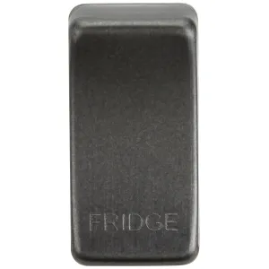 Switch cover "marked FRIDGE" - smoked bronze
