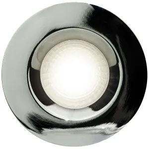 FIXED FIRE RATED GU10 DOWNLIGHT POLISHED CHROME SU