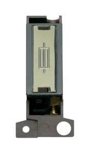 13A Fused Ingot FCU Modul - Black - Brass