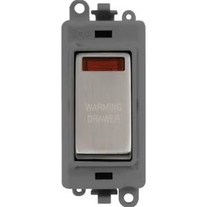 20AX Double Pole Switch With Neon Module - Grey -