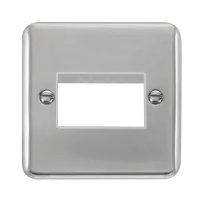 1 Gang MiniGrid Unfurnished Plate - 3 Apertures