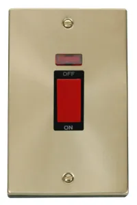 Deco - 50A 2 Gang Double Pole Switch With Neon (Ve