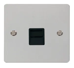 Single Telephone Socket Master  - Black