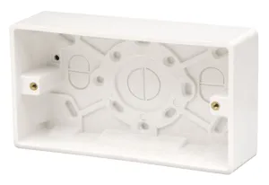 2 Gang 35mm Deep Pattress Box