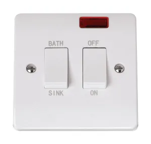 20A DP Sink Bath Switch With Neon