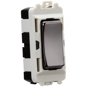 20AX 2 way SP module (centre off) - black nickel