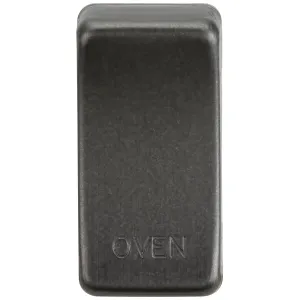 Switch cover "marked OVEN" - smoked bronze