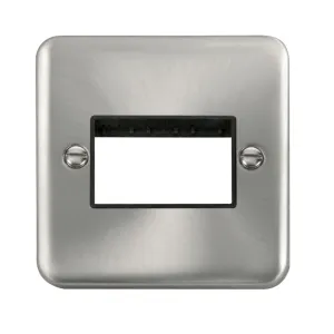 1 Gang MiniGrid Unfurnished Plate - 3 Apertures