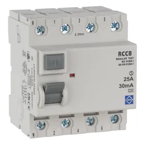 LEWDEN RCCB 25A 4P 30mA TYPE A 6kA