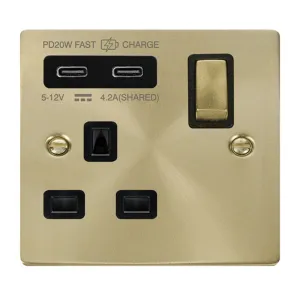 DECO 'INGOT' 13A 1 GANG SWITCHED SAFETY SHUTTER SO