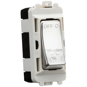 10A Fan Isolator Module - Polished Chrome